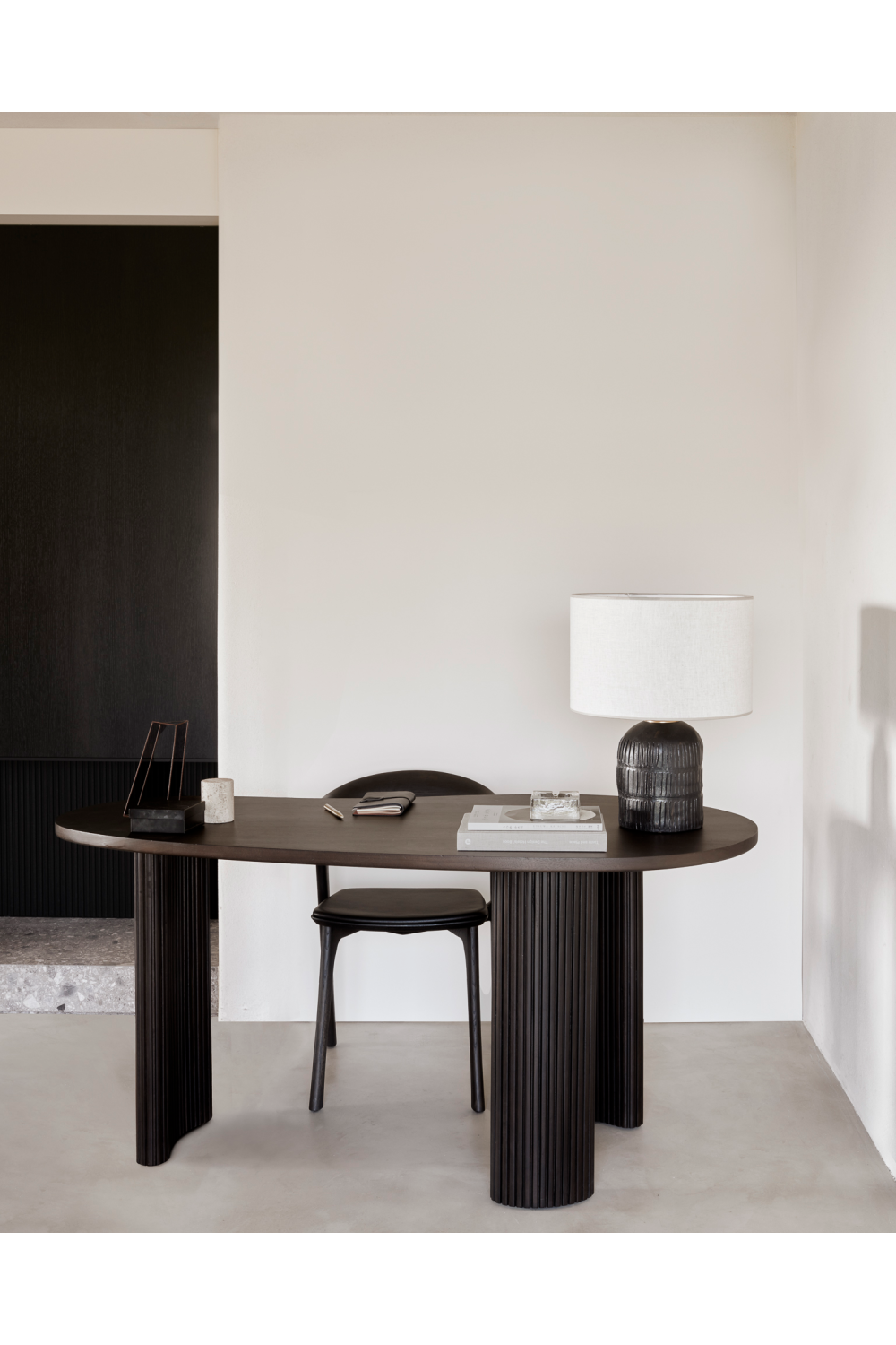   Dark Brown Mahogany Desk | Oroa.com