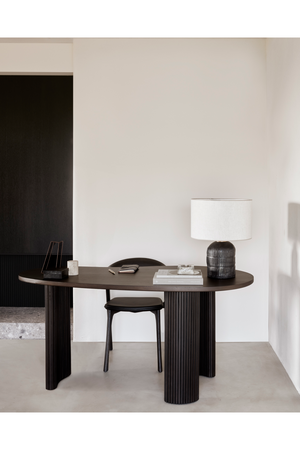   Dark Brown Mahogany Desk | Oroa.com