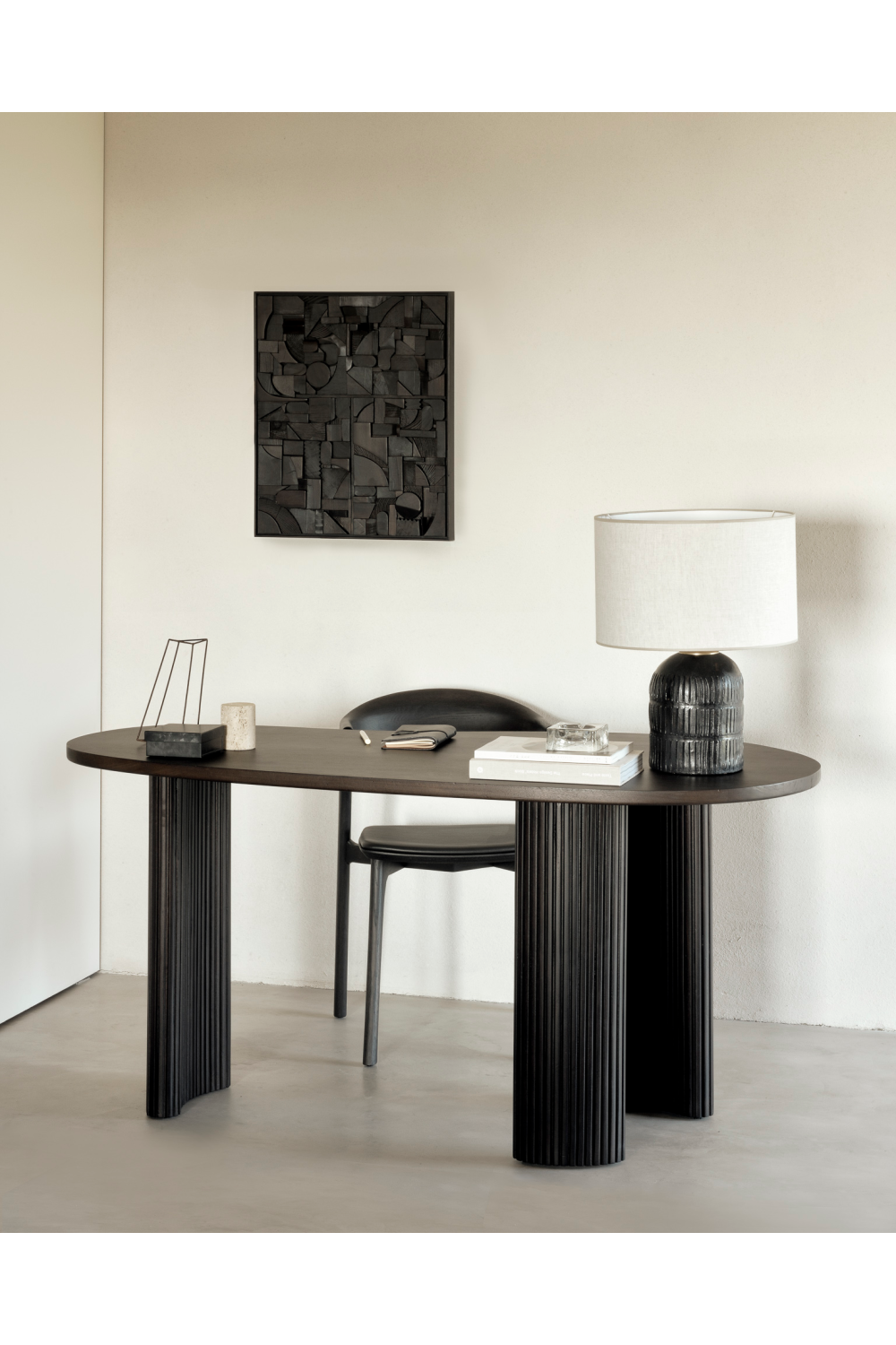   Dark Brown Mahogany Desk | Oroa.com