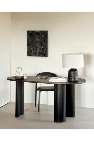   Dark Brown Mahogany Desk | Oroa.com