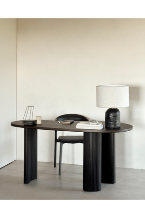   Dark Brown Mahogany Desk | Oroa.com