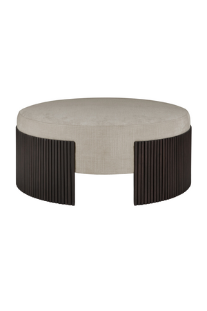   Round Slatted Pouf | Oroa.com