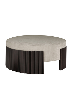   Round Slatted Pouf | Oroa.com