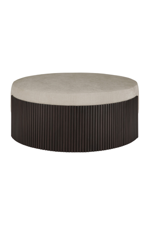   Round Slatted Pouf | Oroa.com