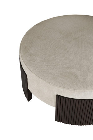   Round Slatted Pouf | Oroa.com