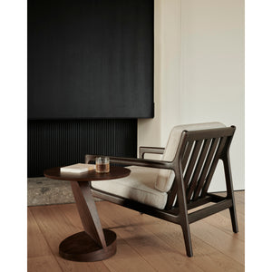   Brown Mahogany Lounge Chair | Oroa.com