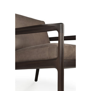   Brown Mahogany Lounge Chair | Oroa.com