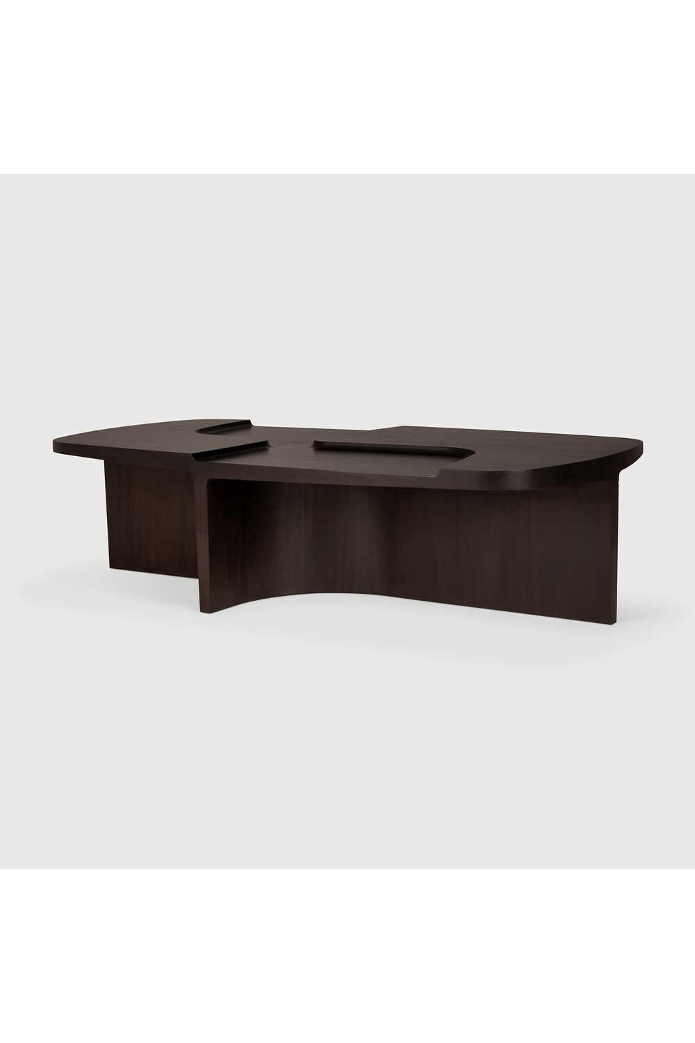   Carved Brown Mahogany Coffee Table | Oroa.com