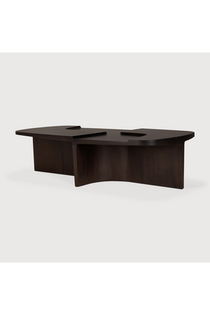   Carved Brown Mahogany Coffee Table | Oroa.com