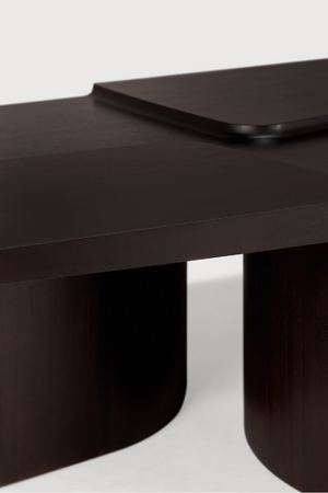   Carved Brown Mahogany Coffee Table | Oroa.com