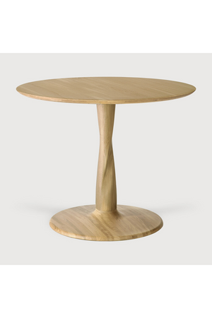   Solid Oak Pedestal Dining Table | Oroa.com