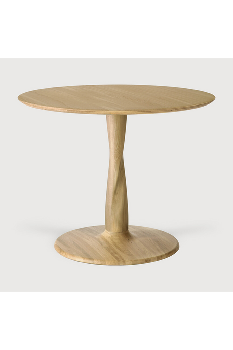   Solid Oak Pedestal Dining Table | Oroa.com