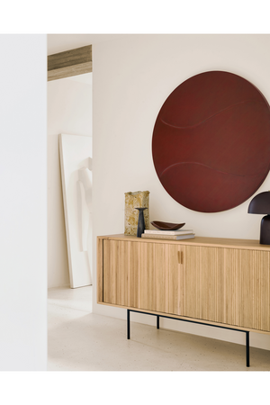   Sliding Door Oak Sideboard | Oroa.com