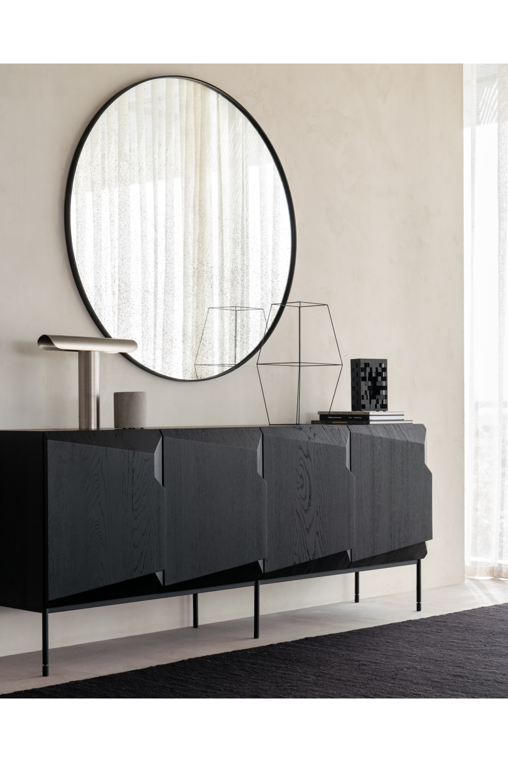   Black Oak Modern Sideboard | Oroa.com