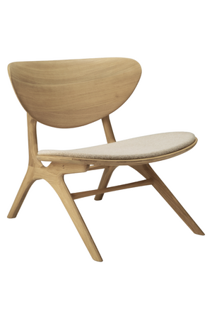   Upholstered Curved Lounge Chair | Oroa.com