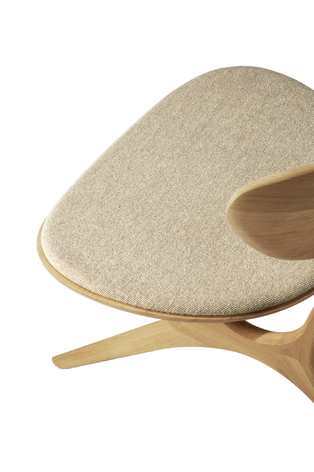   Upholstered Curved Lounge Chair | Oroa.com