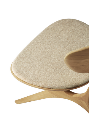   Upholstered Curved Lounge Chair | Oroa.com