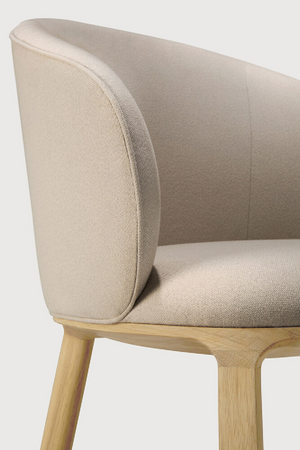   Upholstered Oak Dining Chair | Oroa.com