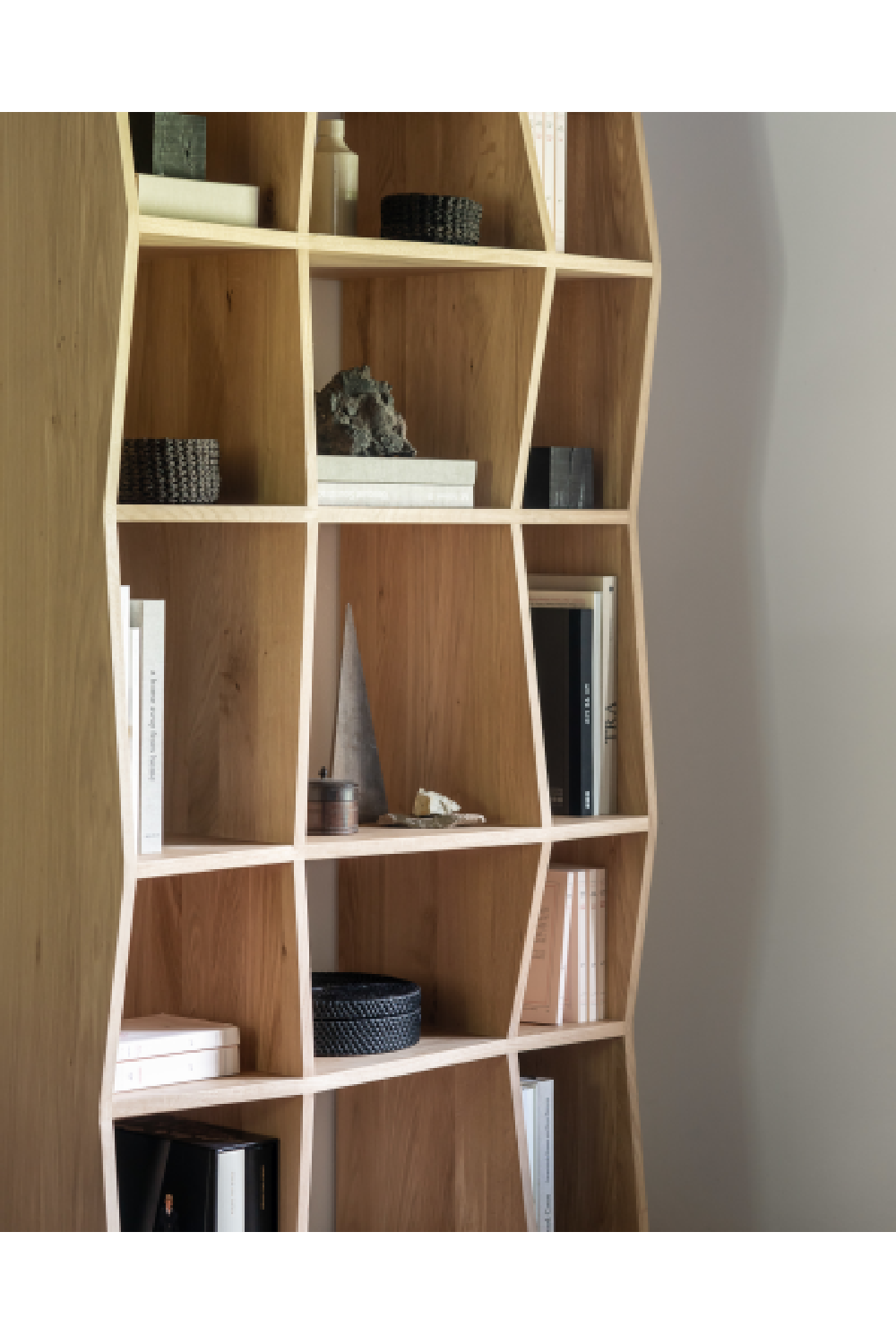   Oiled Oak Book Rack | Oroa.com