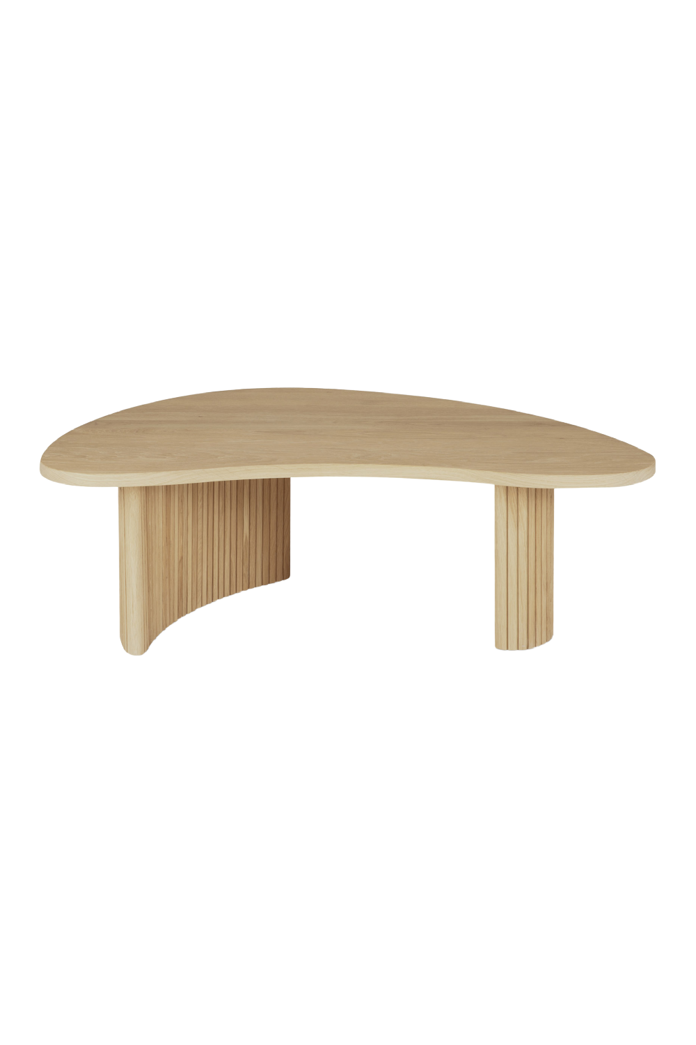   Oak Pebble-Shaped Coffee Table | Oroa.com