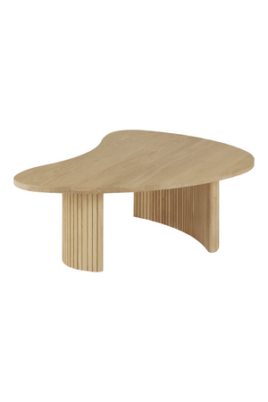   Oak Pebble-Shaped Coffee Table | Oroa.com