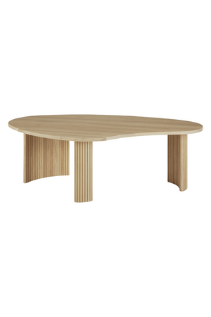   Oak Pebble-Shaped Coffee Table | Oroa.com