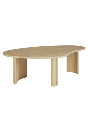   Oak Pebble-Shaped Coffee Table | Oroa.com