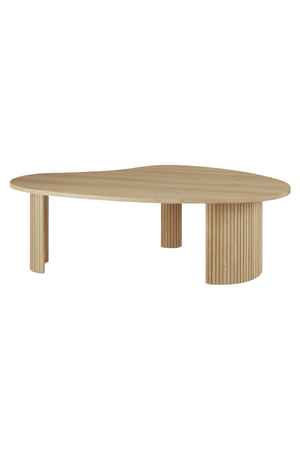   Oak Pebble-Shaped Coffee Table | Oroa.com