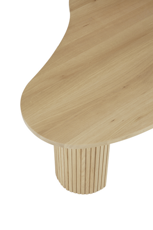   Oak Pebble-Shaped Coffee Table | Oroa.com