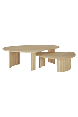   Oak Pebble-Shaped Coffee Table | Oroa.com