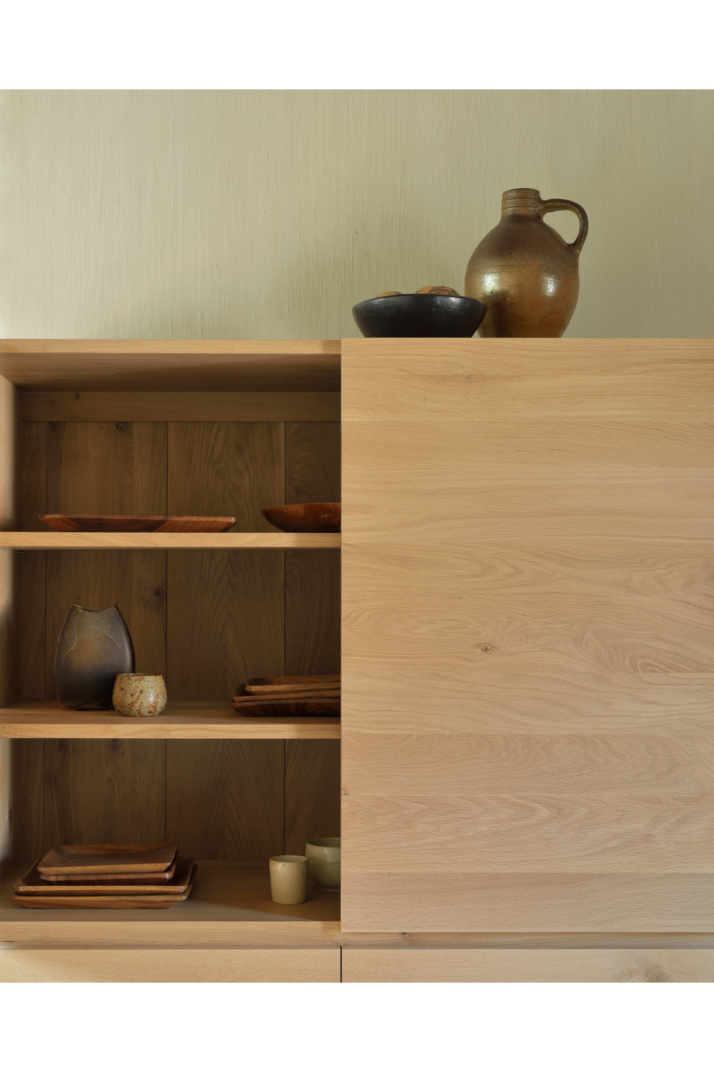  Oiled Oak Storage Cabinet | Oroa.com