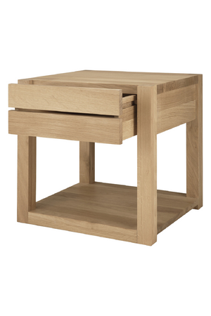   Oiled Oak Bedside Table | Oroa.com