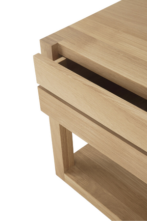   Oiled Oak Bedside Table | Oroa.com