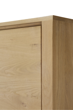   3-Door Oak Wood Wardrobe Cabinet | Oroa.com