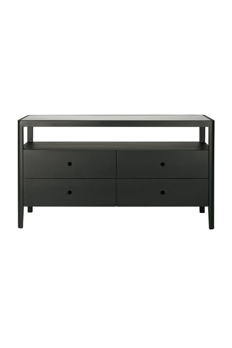   Glass Top 4 Drawer Dresser | Oroa.com