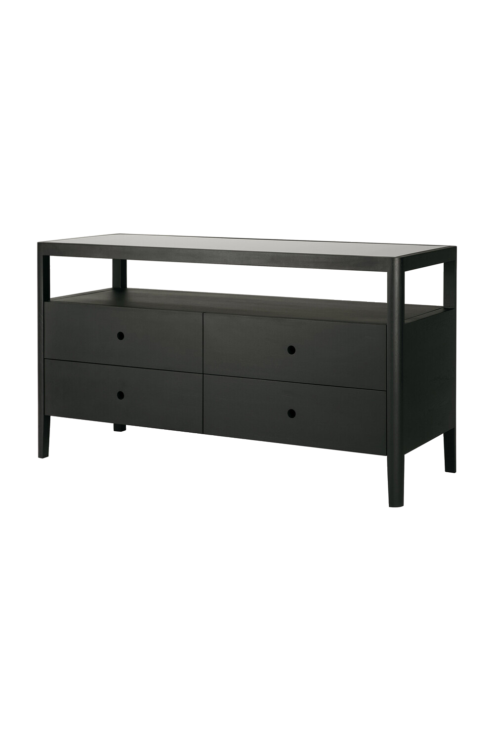   Glass Top 4 Drawer Dresser | Oroa.com