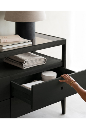   Glass Top 4 Drawer Dresser | Oroa.com