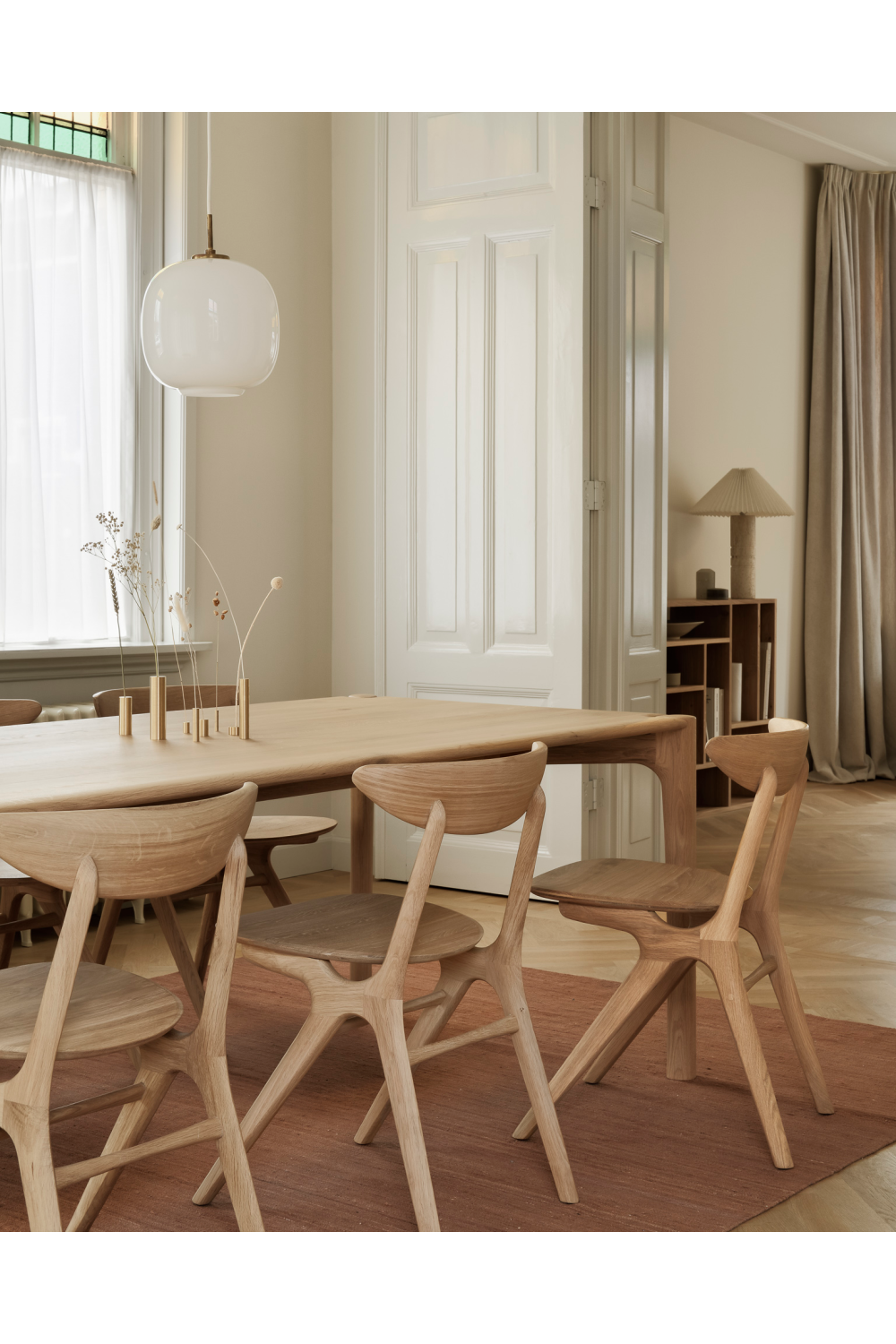   Natural Oak Modern Dining Table | Oroa.com