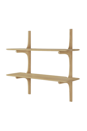   Curved Wood Wall Shelf | Oroa.com