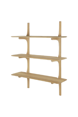   Curved Wood Wall Shelf | Oroa.com