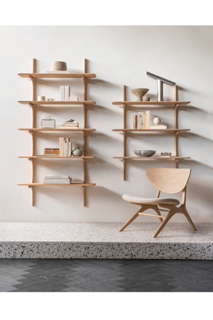   Curved Wood Wall Shelf | Oroa.com