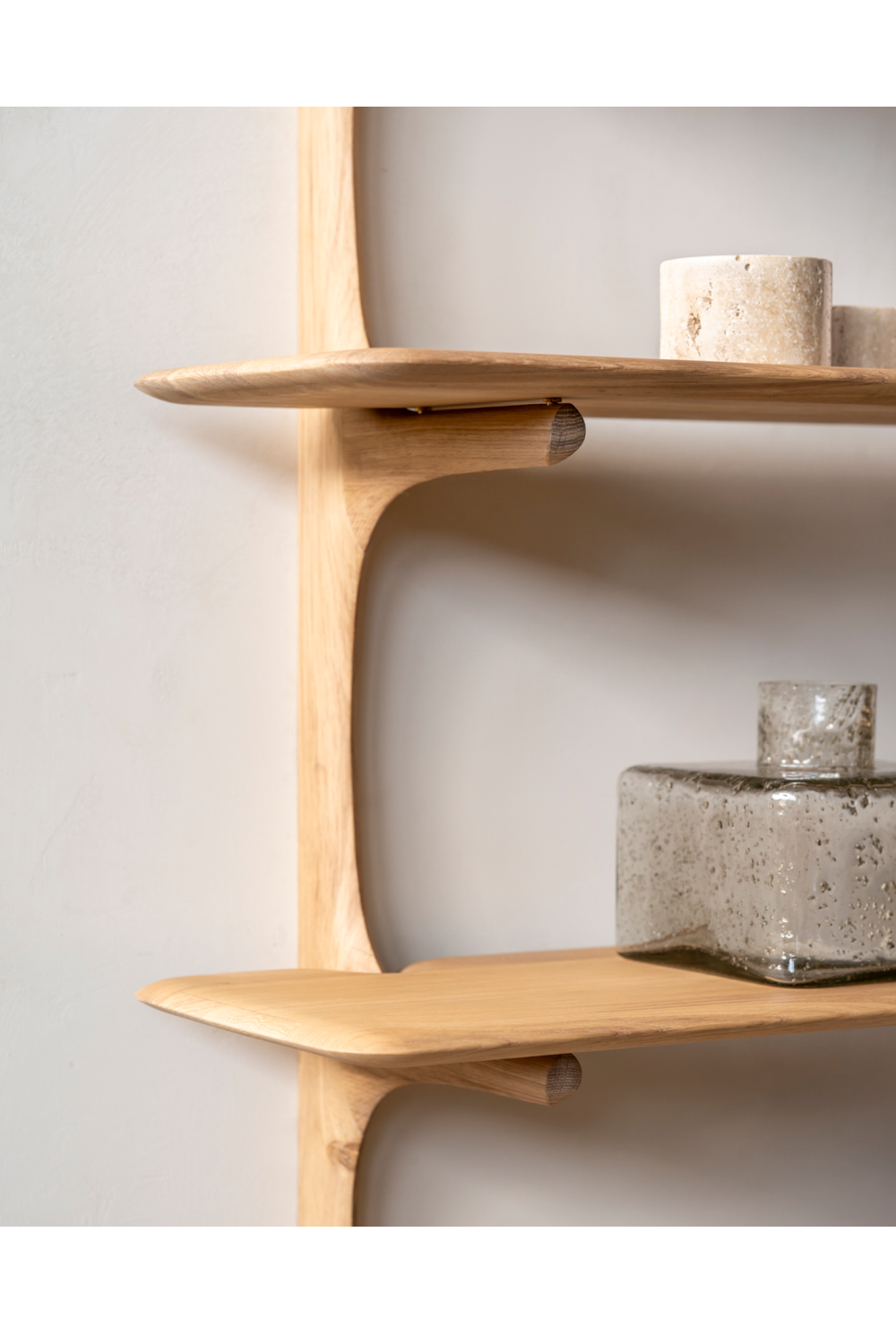   Curved Wood Wall Shelf | Oroa.com