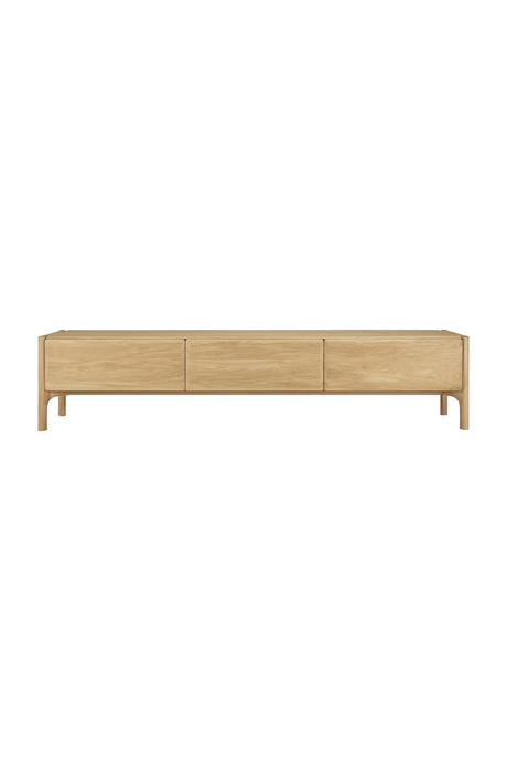   Curved Wood TV Cupboard | Oroa.com