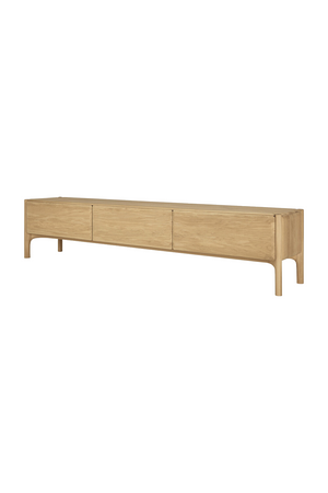   Curved Wood TV Cupboard | Oroa.com