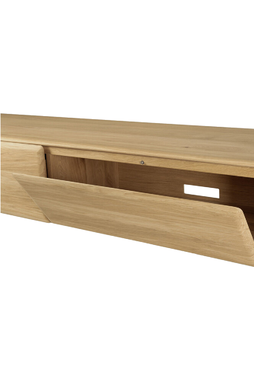   Curved Wood TV Cupboard | Oroa.com