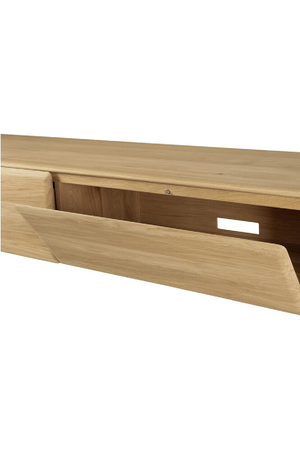   Curved Wood TV Cupboard | Oroa.com