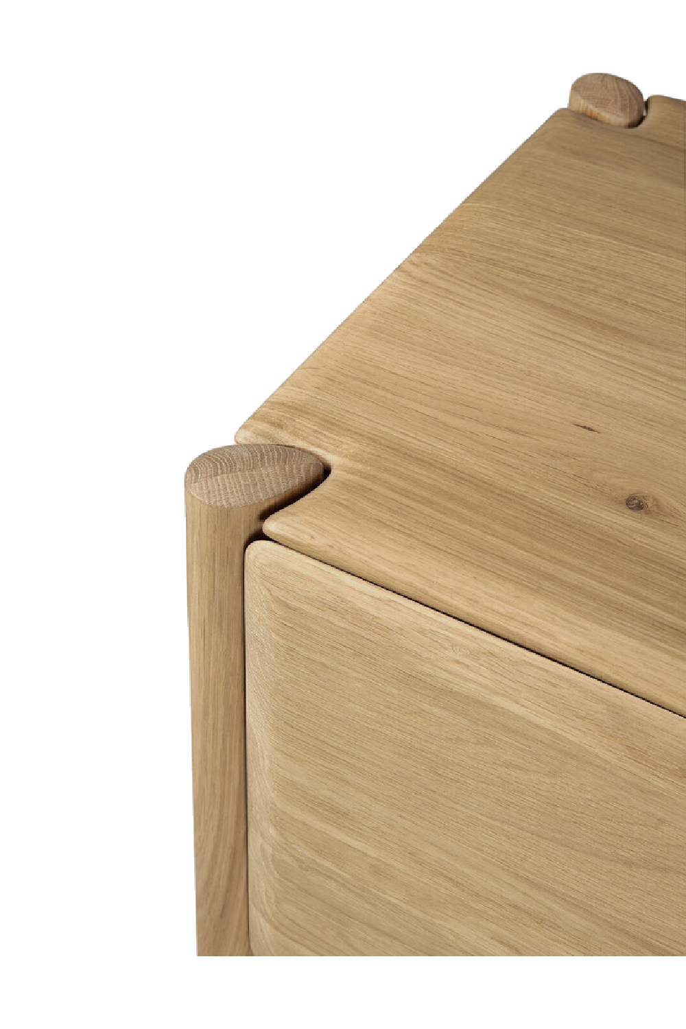   Curved Wood TV Cupboard | Oroa.com