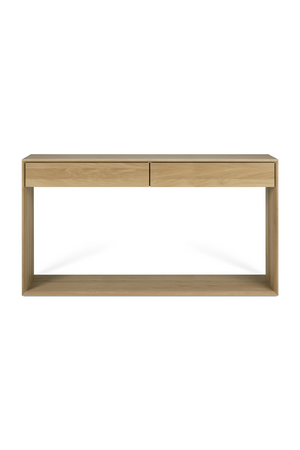   Oak 2-Drawer Console Table | Oroa.com