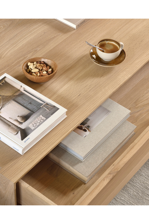   Oak 1-Drawer Coffee Table | Oroa.com