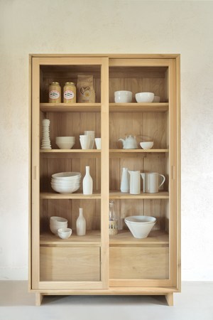   Oak Sliding Door Cabinet | Oroa.com